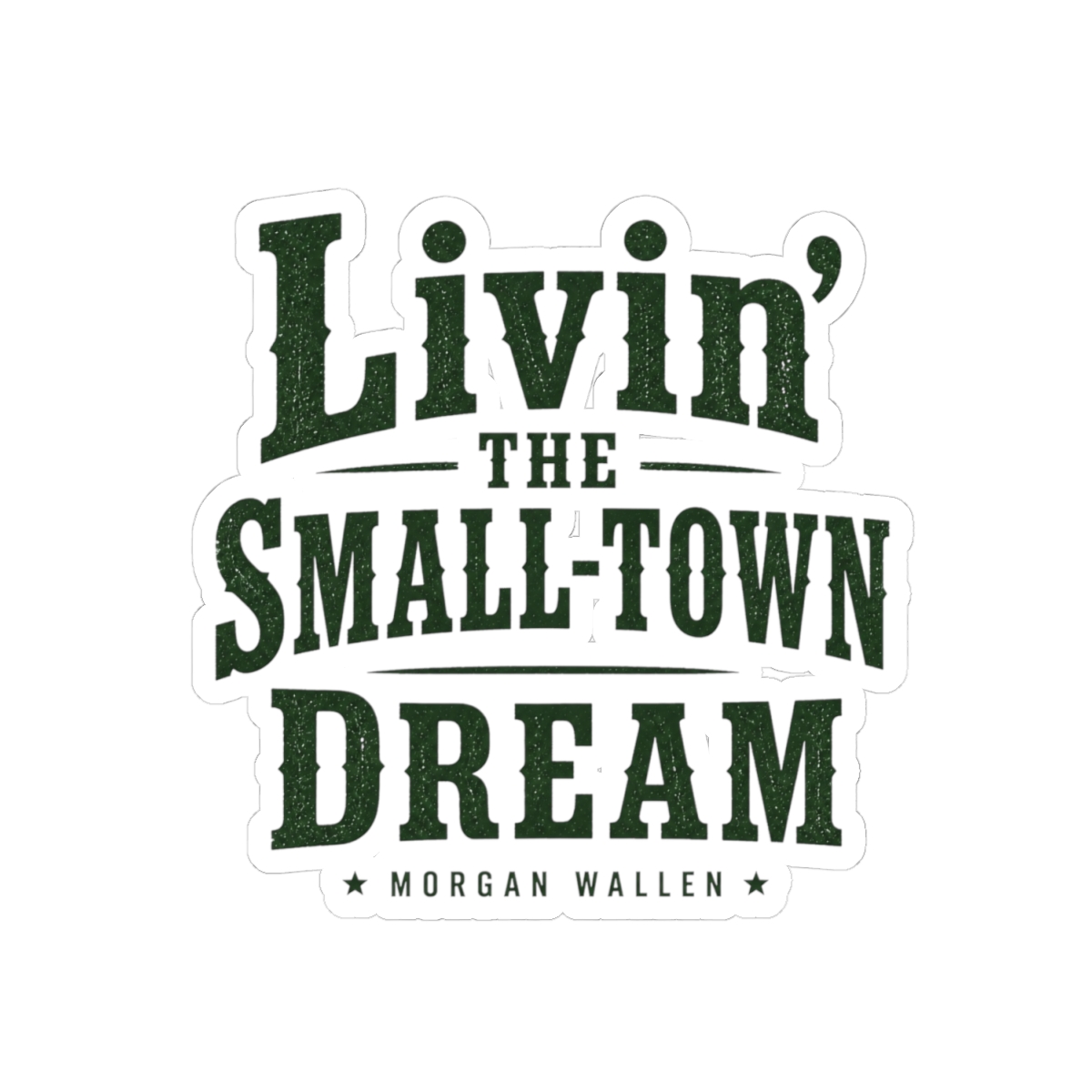Morgan Wallen "Livin" Sticker - alternate angle 5, merchandise