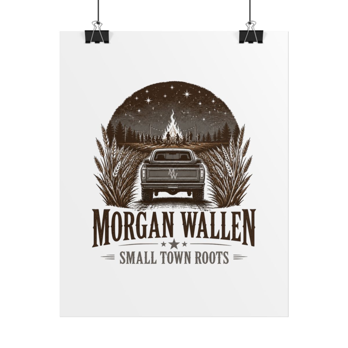 Morgan Wallen "Morgan Wallen - Small Town Roots" Poster